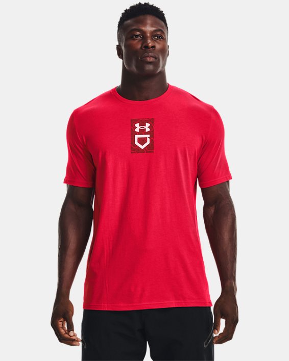 Men's UA Baseball Icon T-Shirt, Red, pdpMainDesktop image number 0